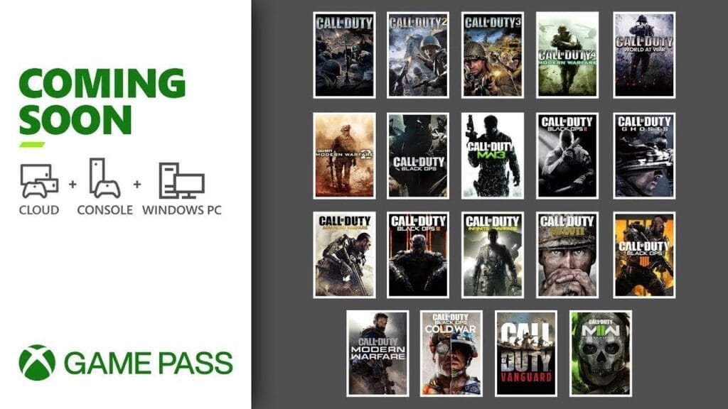 Call of Duty Games Added to Xbox Game Pass 1 cod xbox game pass