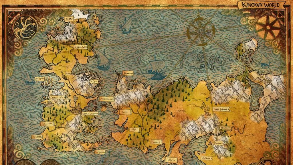 game of thrones map game of thrones map